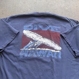 Dive Hawaii Vintage 90s Single Stich Surf Shirt Size 2XL